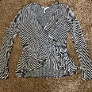 Long sleeve peplum top